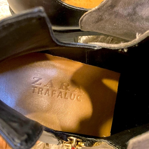 Zara Trafulac cutaway chunky heel booties - Picture 6 of 9